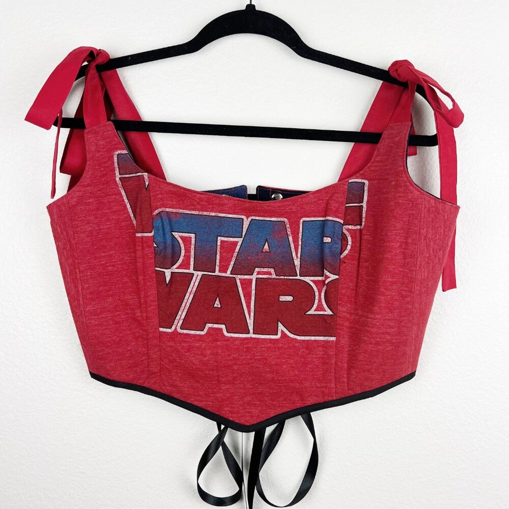 Hand Crafted Star Wars Corset Top – Upcycled Graphic Tank